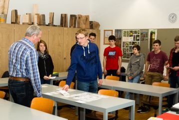 Berufskundeunterricht in der Forstwartklasse an der BBW